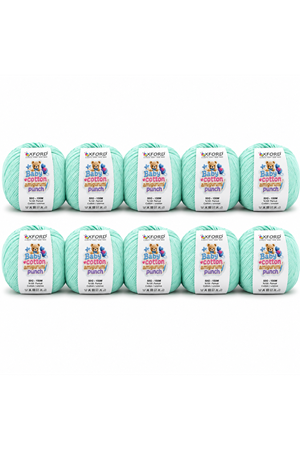 10'lu Paket Oxford Baby Cotton Amigurumi Punch 50gr/150m No:040 Bebe Yeşil