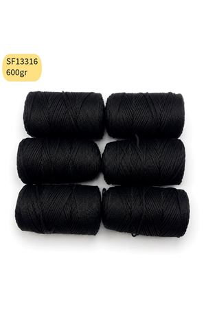 Stok Fazlası 600 gram PP No:4 Makrome Siyah SF13316