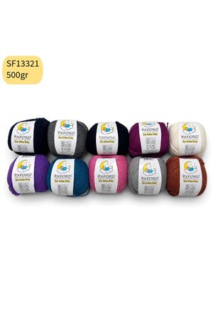 10’lu Paket Eco Cotton Baby - İnce Cotton İp - Tığ İşi - Punch İpi- SF13321