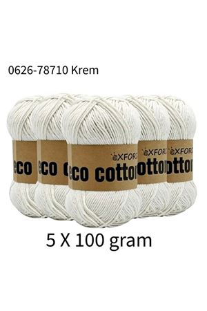 5'li Paket Eco Cotton 100gr-200m No:0226-78710 Krem