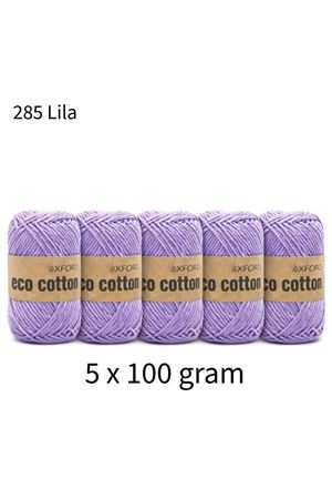 5'li Paket Eco Cotton 100gr-200m No:285 Lila
