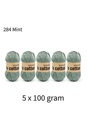 5'li Paket Eco Cotton 100gr-200m No:284 Mint Yeşili 