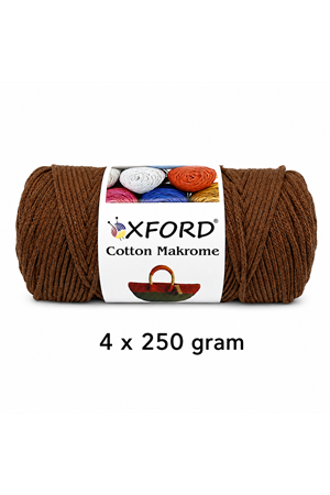 Cotton Makrome 4'lü Paket No:044 Kahve