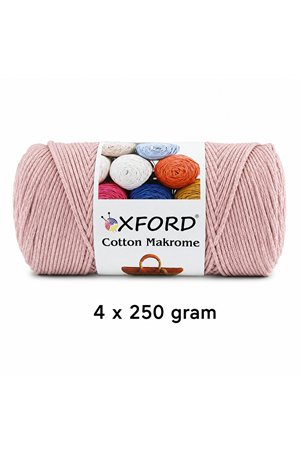 Cotton Makrome 4'lü Paket No:1220 Pudra