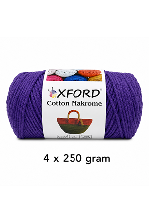Cotton Makrome 4'lü Paket No:1208 Mor