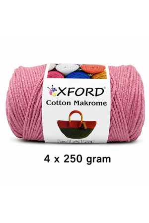 Cotton Makrome 4'lü Paket No:1195 Pembe