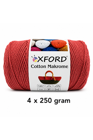 Cotton Makrome 4'lü Paket No:1152 Nar Çiçeği