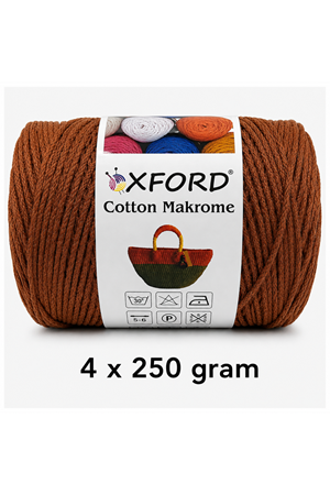 Cotton Makrome 4'lü Paket No:1221 Tarçın