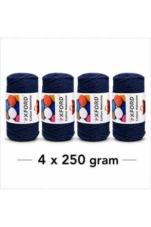 Cotton Makrome 4'lü Paket No:031 Lacivert