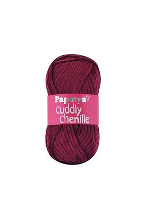 Papatya Cuddly Chenille Kadife 3230 Bordo