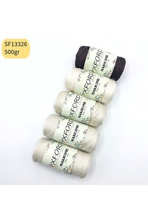 Stok Fazlası 500 gram PP No:3 Makrome Krem Kahve Mix SF13326