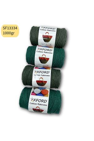 Stok Fazlası 1000gr Cotton Makrome Yeşil Tonları Mix SF3334