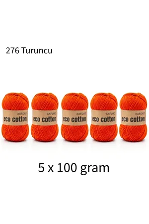 5'li Paket Eco Cotton 100gr-200m No:276 Turuncu