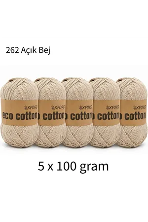 5'li Paket Eco Cotton 100gr-200m No:262 Açık Bej