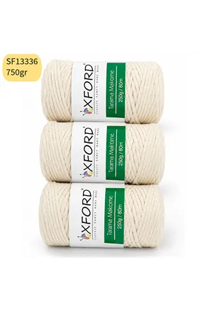 Stok Fazlası 750gr Tarama Makrome Krem SF13336
