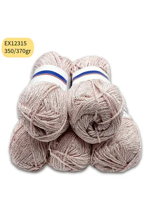 İhraç Fazlası 5'li Paket 350/370 gr Simli Yumuşak Zincir Akrilik Pudra EX12315