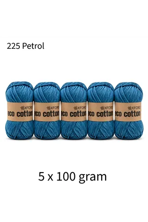 5'li Paket Eco Cotton 100gr-200m No:225 Petrol