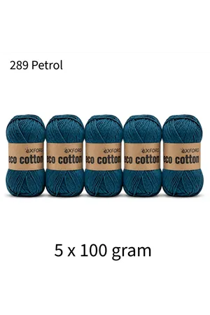 5'li Paket Eco Cotton 100gr-200m No:289 Petrol
