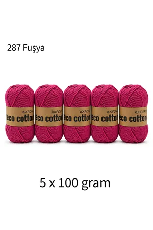 5'li Paket Eco Cotton 100gr-200m No:287 Fuşya