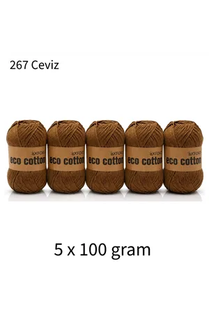 5'li Paket Eco Cotton 100gr-200m No:267 Ceviz