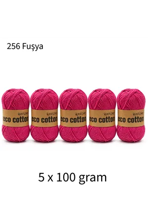 5'li Paket Eco Cotton 100gr-200m No:256 - Fuşya