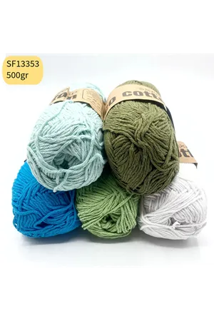 Stok Fazlası 5'li Paket 500 gram Cotton İp Mix SF13353