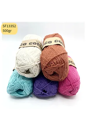 Stok Fazlası 5'li Paket 500 gram Cotton İp Mix SF13352