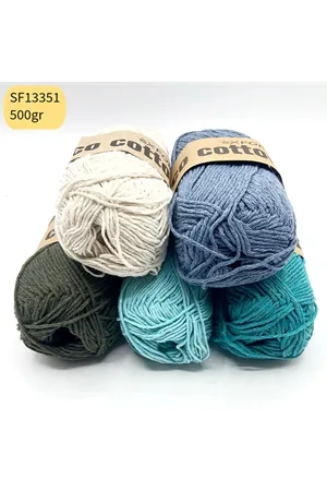 Stok Fazlası 5'li Paket 500 gram Cotton İp Mix SF13351
