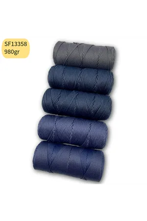 Stok Fazlası 980 gr PP No:4 Makrome Lacivert Mix SF13358