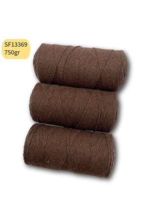 Stok Fazlası 750gr Cotton Makrome Kahve SF13369