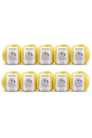 10'lu Paket Oxford Baby Cotton Amigurumi Punch 50gr/150m No:221 Açık Sarı