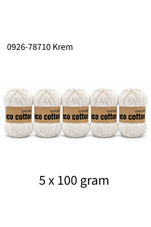 5'li Paket Eco Cotton 100gr-200m No:0926-78710 Krem