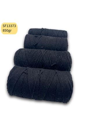 Stok Fazlası 850gr Cotton Makrome Siyah SF13373