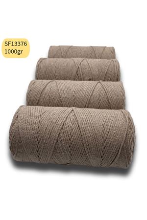 Stok Fazlası 1000gr Cotton Makrome Bej SF13376