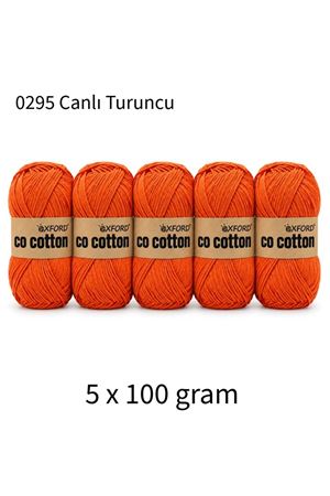 5'li Paket Eco Cotton 100gr-200m No:0295 Canlı Turuncu