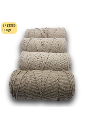 Stok Fazlası 900gr Cotton Makrome Bej Mix SF13385 - kopya