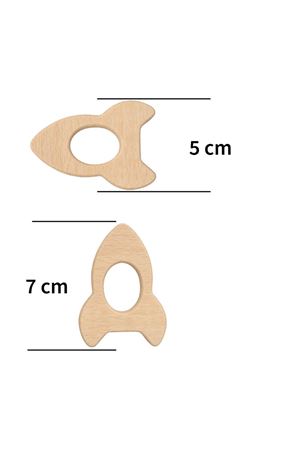Ahşap Roket Halka 70mm 5li paket
