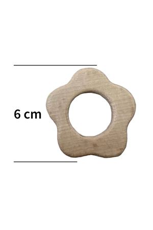 Ahşap Çiçek Halka 60mm 5li paket