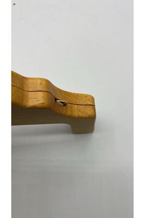 Saplı Ahşap Çanta Bursu 25 cm Koyu Meşe