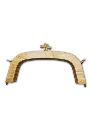 Klipsli Ahşap Çanta Bursu İçten Vidalı (Vidalar Dahil) 20 cm Meşe 