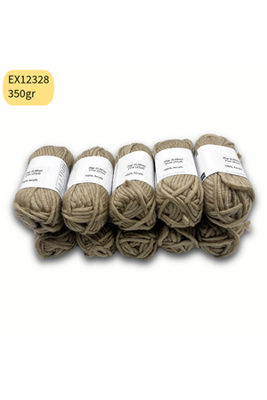 Ihraç Fazlası 10'lu Paket 350gr Çok Yumuşak Kalın Akrilik Açık Vizon EX12328