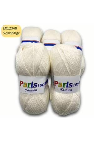 İhraç Fazlası 5'li Paket 520/550 gr Gevşek Akrilik Krem EX12348