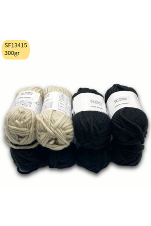 Ihraç Fazlası 8'li Paket 300gr Çok Yumuşak Kalın Akrilik Mix SF13415