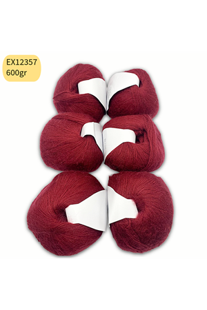 İhraç Fazlası 6'lı Paket 600 gr Angora Bordo EX12357
