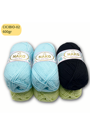 6'lı Paket Nako Cici Bio Mix Renkler 02