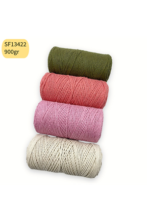 Stok Fazlası 900gr Cotton Makrome Mix SF13422