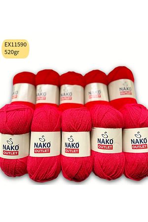 Outlet 10'lu Paket 520 gr Akrilik Canlı Kırmızı EX11590