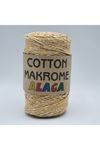 Cotton Makrome Alaca 03 Hardal / Beyaz