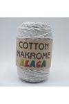 Cotton Makrome Alaca 07 Gri / Beyaz