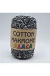 Cotton Makrome Alaca 08 Siyah/Beyaz